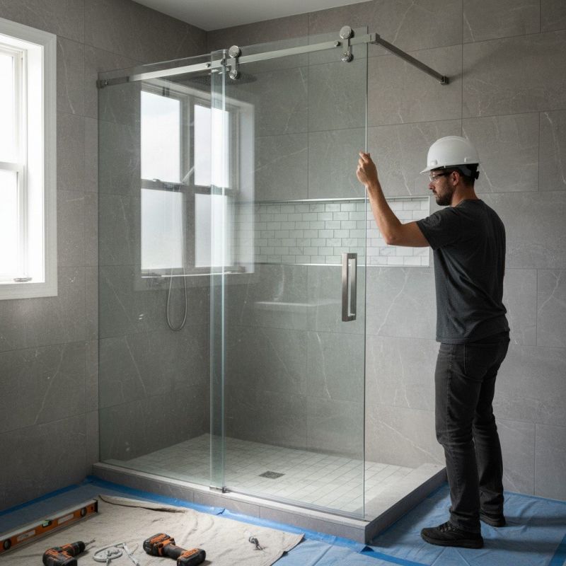 Glass Shower Door Installation in Longmont, CO