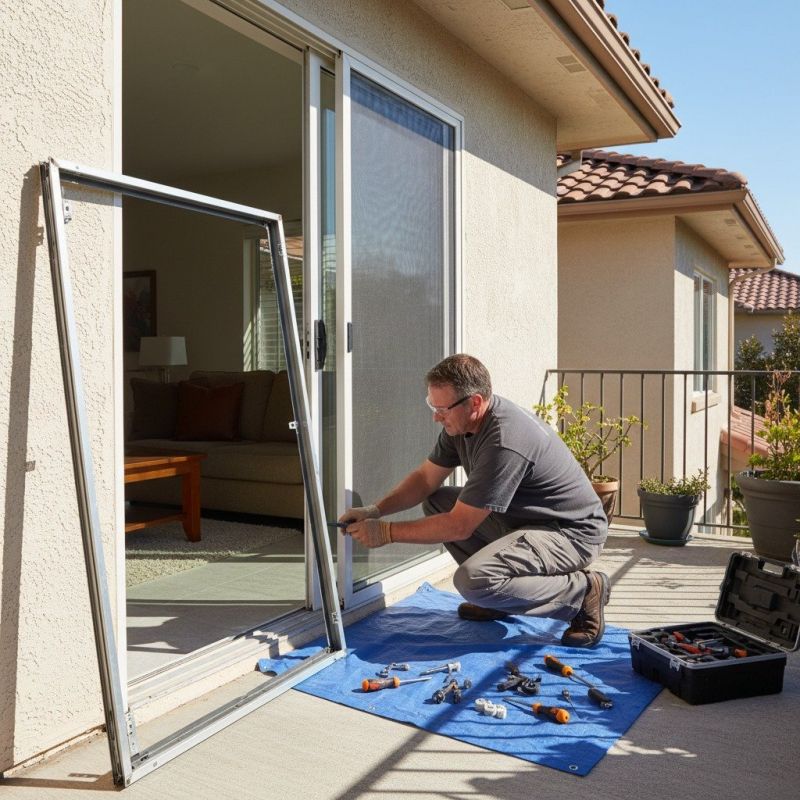 Patio Door Track Repair in Olathe, KS